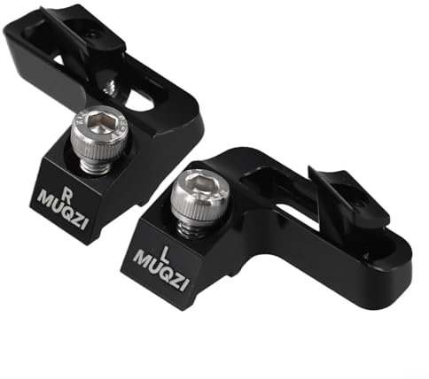 Homefurnishmall Integrierte Schalthebelhalterung, Fahrradschalthebel-Adapter, Aluminiumklemme für SRAM für ISpec EV-Bremse (schwarz)