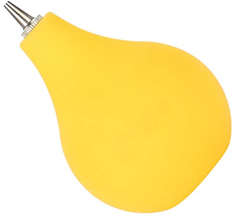 Akozon Gummi Damm Luftblåsare Pump Rengöringsverktyg för Digitalkamera Linsfilter och Klocka Rengöring Gul (Gul)
