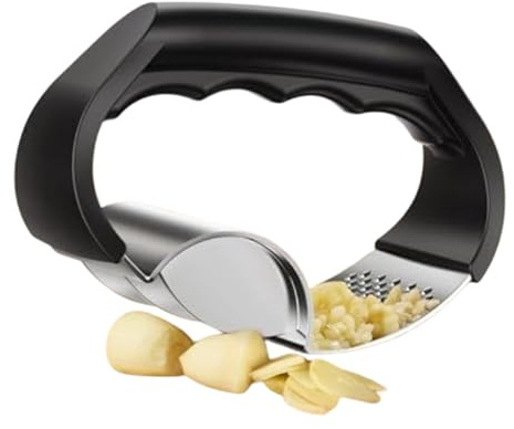 Schiacciaaglio | Acciaio Inossidabile Antiscivolo Sicuro Per Lavastoviglie - Tritatore d'aglio per Cucina e Pressatore | per Schiacciare Facile Casa Cucina Campeggio Picnic BBQ Famiglia