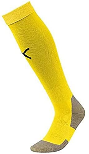 PUMA Herren Stutzen, Cyber Yellow-Puma Black, 4