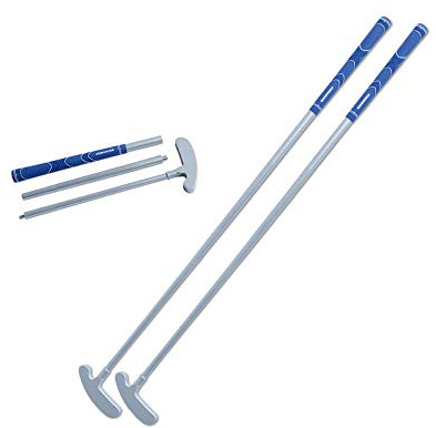 FUNGREEN Golf 2PCS/Pack Two-Way Putter Club for Right or Left Handed Golfers Foldable Alloy Rod Head Kids Adults Golf Putter - 34 Length (Blue)