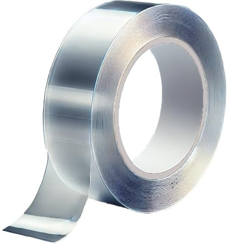 Double Sided Sticky Tape Nano Tape 1M/3 FT Gel Adhesive Grip for Rugs Carpets Posters Photos 1mm x 2cm