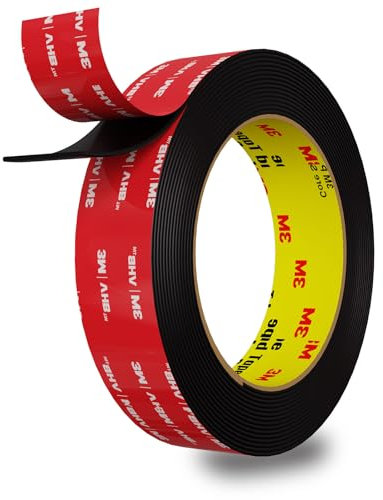 InTrans Doppelseitiges klebeband extra stark 300 x 2 x 0.11 CM, Montageband Klebeband Doppelseitig Streifen passend für Autos, LED Streifen Leuchten, Home/Office Dekoration