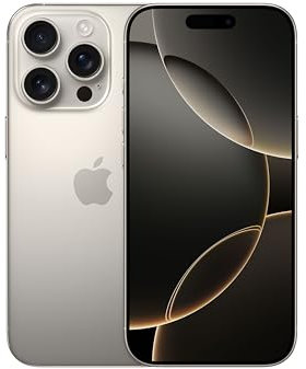 Apple iPhone 16 Pro 512 GB: 5G Handy mit Kamerasteuerung, 4K 120 fps Dolby Vision und einem großen Sprung bei der Batterielaufzeit. Funktioniert mit AirPods, Titan Natur