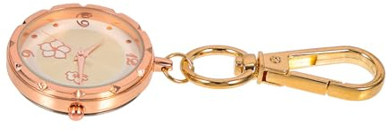 FOMIYES Montre de Poche Porte-clés Silencieuse pour Infirmière en Alliage Léger Mouvement de Précision pour Usage Médical et Décoration Élégante
