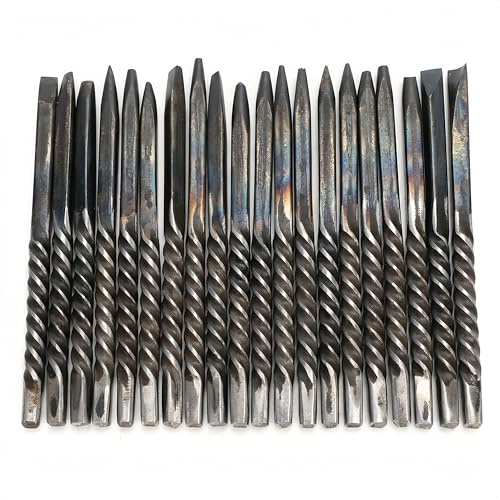 WAHEWUD Set di 20 Scalpelli per Gioielli, Utensili da Incisione Portatili in Acciaio al Carbonio, Punzoni Orafi per Creazione Modelli e Intagli (Adatto ai Principianti)