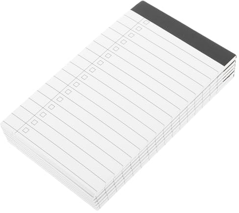 VILLFUL 6 Pièces petits blocs-notes cahier carnet de notes petite note de service Bloc-notes petit bloc-blocs White