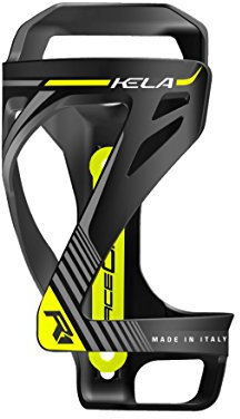 RACEONE Portabidón Kela Salida Lateral, Negro/Amarillo