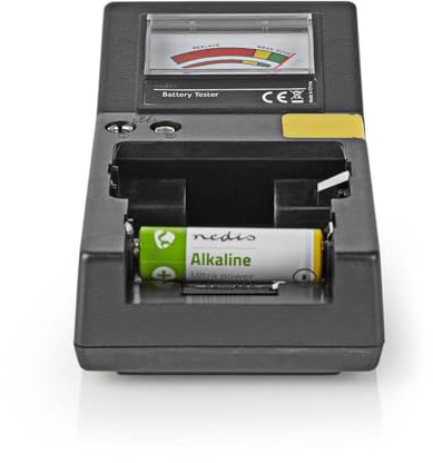 NEDIS BATE110, Probador de batería Unisex-Adulto, Negro, 92W x 60H x 172L