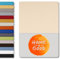 home4good Spannbettlaken 90x200cm, 100% gekämmte Baumwolle, Oeko-TEX 100, Jersey Spannbetttuch Bettlaken 90 x 200 - Creme