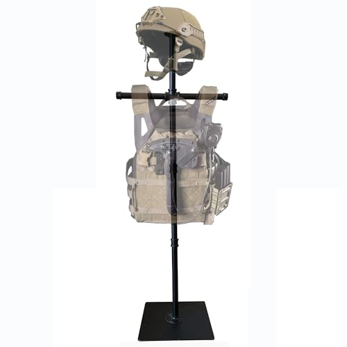 TYTAMMON Iron Tactical Gear Stand Plate Carrier Holder Stand Body Armor Stand Display Hold Up To 200 lbs(Display Stands-Gear Tree) (Height 55 inches)