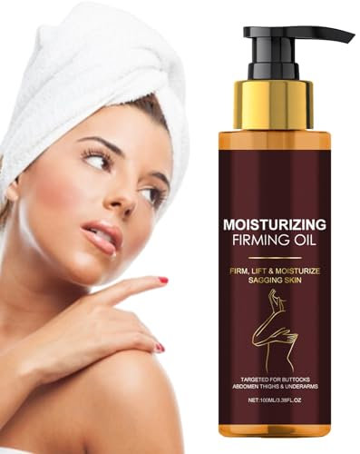 L'Olio Rassodante per il Corpo | Olio per il Lifting del Corpo | 100ml Liquido Idratante Naturale Leggero per Pelli Sensibili e le Zone Delicate per Uso Giornaliero e Dopo la Doccia sulle Spalle