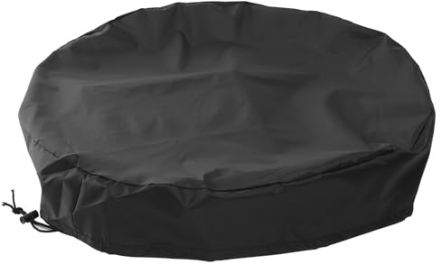 Beavorty Cubierta para Cubo de Lluvia Cordón Ajustable, Tapa Protectora para Barril de Agua en Exteriores, Uso en Patio y Jardín Color Aleatorio