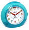 Atlanta Kinderwecker ohne Ticken Leisegang Quarz Licht Snooze (Blau B)
