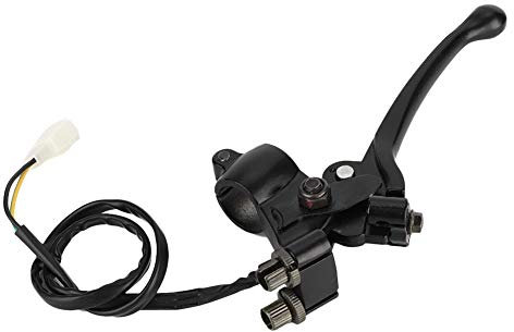 KIMISS Leva del freno per moto, 1 pz 7/8 `` 22mm Moto ATV Doppia maniglia Barra del freno Asta del freno in lega di alluminio (nero)