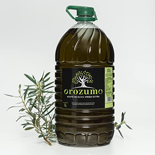 Orozumo – Aceite de Oliva Virgen Extra 5L – Variedades Picual y Arbequina – Primera Prensada en Frío – Origen Andalucía, España – Sabor Intenso y Saludable