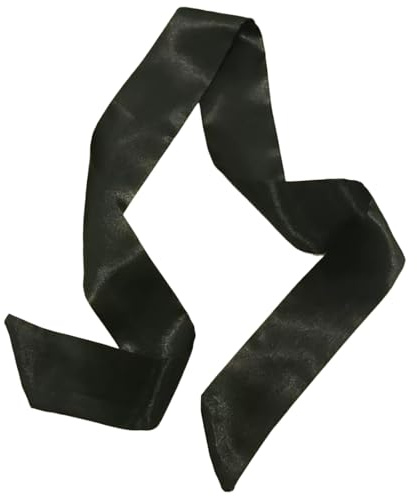 xx-uv Écharpe longue en satin soyeux pour femme, ruban fin de 2 mètres pour cheveux, cou et sac, ceinture élégante pour vêtements, Noir , 200 centimetri