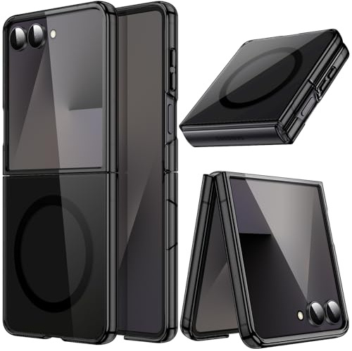JETech Funda Magnética para Samsung Galaxy Z Flip 7, Negro