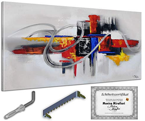 Monica Mirafiori I 100% Pintado a Mano I 140x70 cm I Cuadro pintado a mano I Pintura I Arte moderno