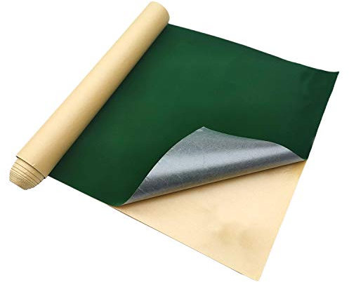 Selbstklebender Samtstoff, selbstgenäht, beflockter Stoff, 45 x 250 cm, Smaragd