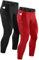 Runhit 2er Pack Kompressionshose Herren mit Taschen, Lange Tights Leggings Sporthose Laufhosen Atmungsaktiv Funktionsunterhose Trainingshose Grundschicht