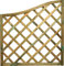 Pannello Grigliato in Legno di Pino Impregnato da Giardino per pianti rampicanti Decorazione Balconi (90x90 cm - Onda)