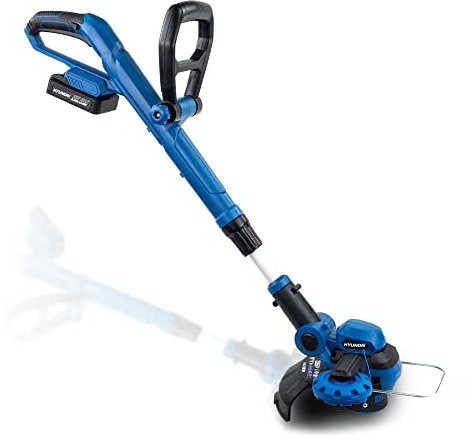 Hyundai 20v Li-ion Cordless Strimmer, 250mm Trimming Width, 2ah Battery & Charger, Can Extend Up To 96cm, Garden Strimmer Cordless With 3 Year Warranty