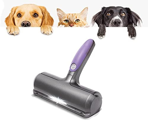 FurDaddy batteriebetrieben - Tierhaarentferner für Kleidung - Wiederverwendbare Fusselrolle zum mühelosen Katzenhaar & Hundehaar Entfernen - selbstreinigende Fuselbürste für Teppich, Sofa, Auto, Bett