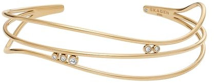 Skagen Damenarmspange Glitz Wave Edelstahl goldfarben, SKJ1764710
