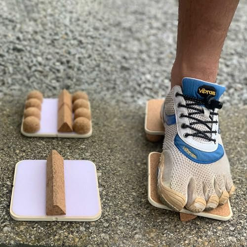 SteadySole Foot Balance Board MINI | Single Leg Wobble Board Balance Board Trainer | Foot training for fallen arches splayfoot and supination | Blackboard training alternative with maximum portability