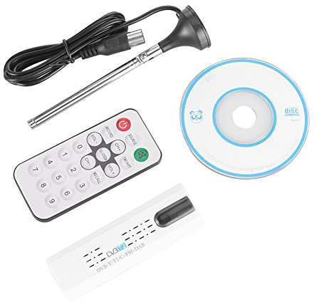 Vanessanty USB 2.0 Digital DVB-T/T2 SDR++FM HDTV TV Tuner Receiver Stick