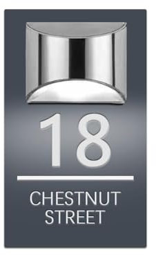 Panneau solaire personnalisé Numéro de maison avec lumière solaire, plaque LED moderne Éclairage extérieur, plaques d'adresse