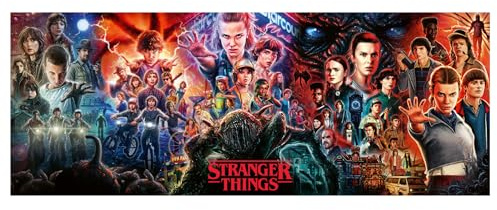 Ravensburger Puzzle Stranger Things 1000 Pezzi – Puzzle Adulti +14 anni, 98 x 37.5 cm, Puzzle per Adulti Panorama, Collezione Stranger Things, Idee Regalo