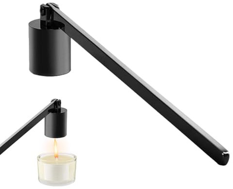 Spegnimento Candela | Strumento Nero Rustico | Elegante estintore per Candele con Manico esteso e per – Uso | per Decorare la casa, cene a di Candela e Accesso alla Cera Regalo