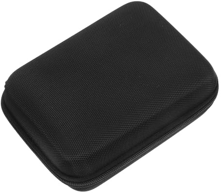 TOYANDONA Estuche Protector Portátil Negro para Medidores de Glucosa Almacenamiento Multifuncional de Eva y Tela Oxford Adecuado para Viaje y Oficina