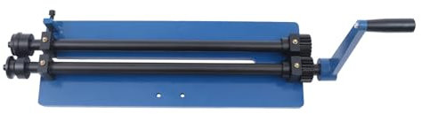 vinnyooc 460mm 18inch Rundbiegemaschine Drei-Walzen Perlenwalzen Metal Bead Roller Rollformer Swager Sheet Rundbiegemaschine Sickenmaschine Manuell Bördelmaschine Mit 6 Würfelsätze