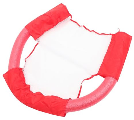 Abaodam Schwimmstuhlnetz Schwimmbadstuhl 6,5x150cm Rot Schwimmhilfe Outdoor Pool Lounge Ergonomisch Faltbar