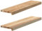 vidaXL Fensterbänke 2 Stk. Unbehandelt 80x20x2 cm Massivholz Eiche, Fensterbrett, Holz Treppenstufe, Holz Fensterbrett, Fensterbank Eichenholz