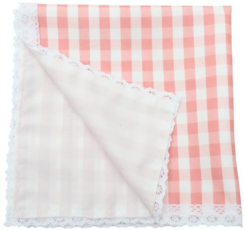 PHENOFICE Copertura per Microonde Decorativa in Poliestere e Pizzo Rosa, Resistente al Forno e Antimacchia, Stile Pastorale Elegante per Piccoli Elettrodomestici da Cucina