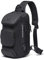 OZUKO Sling Bag Crossbody Bolsos Bandolera Hombre, Bolsa Antirobo de Hombro Bandoleras Cruzada con USB Bolsa de Mochila Sling Bag para Negocio Ciclismo Viaje (Negro 1)