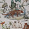 Stoff Baumwolle Meterware Leopard Affen Dschungel Dekostoff