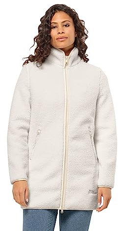 Jack Wolfskin Damen HIGH CURL Coat W Fleece-Jacke, Cotton White, M