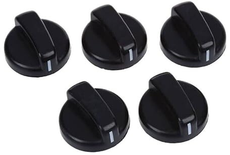 Pomello per fornello a gas, 8 mm, universali, sostitutivi, durevoli, per adattatori di controllo del fornello da cucina, per barbecue, griglie, parti per fornelli - 5 pezzi
