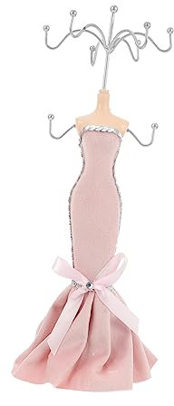 Holibanna Portagioie Espositore Per Collane Organizer Gioielli in Ferro Battuto Portagioielli Ragazze Salvaspazio Per Casa Camera Da Letto 28 Cm