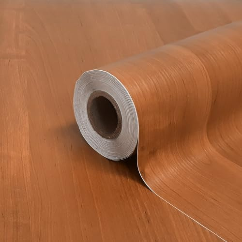 Pellicola autoadesiva in legno laminato extra forte, motivo ciliegia, per mobili, cucina, armadio, tavolo, 90 cm x 210 cm