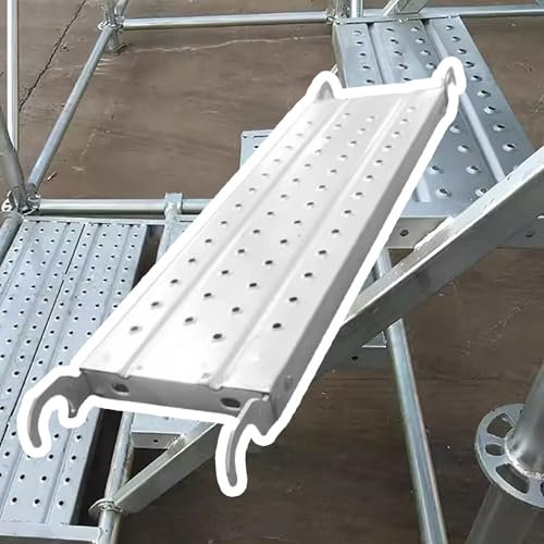 Piattaforma di lavoro in acciaio per scale 90 180 cm antiscivolo Strumenti/pedane per ponteggi dimensioni personalizzabili (90 x 24 x 5,5 cm)