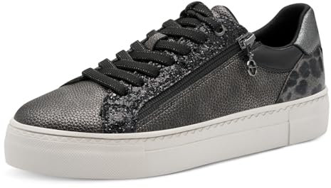 Tamaris Damen 1-23313-41 Sneaker, Pewter Comb, 40 EU