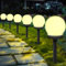 Shengruili 6 lampade solari per esterni, a sfera solare, da giardino, impermeabili, per giardino, da giardino, impermeabili, impermeabili, per giardino