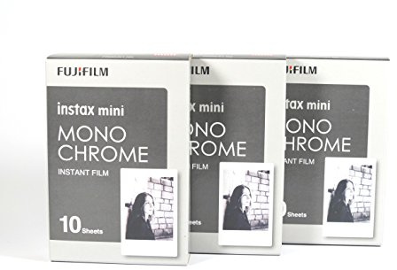 Fujifilm instax 3x10 Film mini Kamera, Monochrome WW1 schwarz/weiß