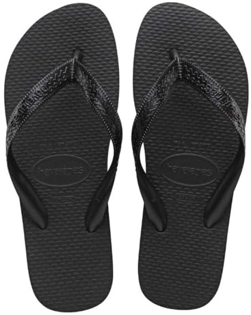 Havaianas Top Color (Mini Me) Unisex Kids Flipflop Black 2/2.5 UK